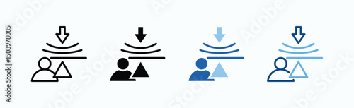 Resilience Icon Sheet Multiple Style Collection Isolated Vector