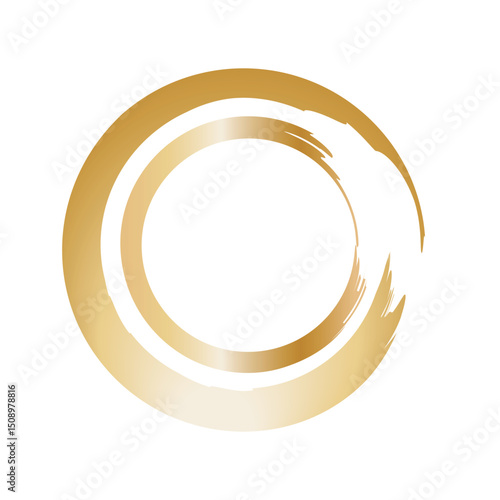 毛筆風サークル　鈍色