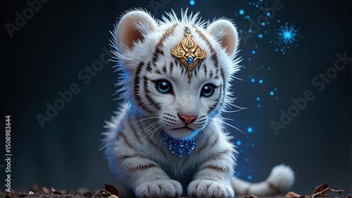 white tiger cub