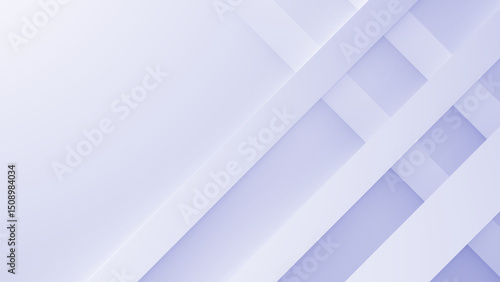 Minimal Abstract White Background with Overlapping Diagonal Layers and Soft Shadows