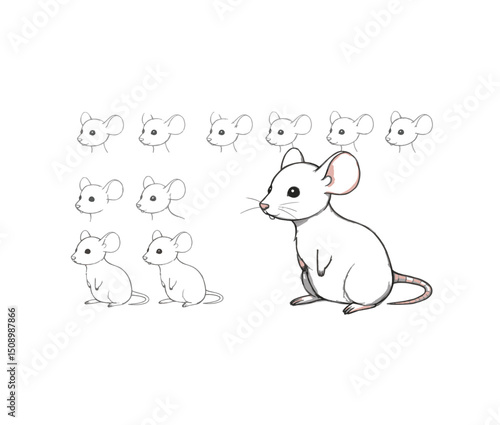 Step-by-Step Mouse Drawing Tutorial Learn to Draw a Cute Cartoon Mouse with Easy Instructions