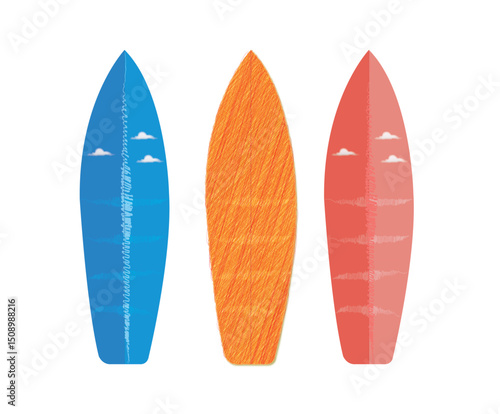 set of surf boards