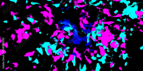 Abstract digital artwork with vibrant colors and textured brush strokes displayed on a black background suitable for artistic designs and visual projects