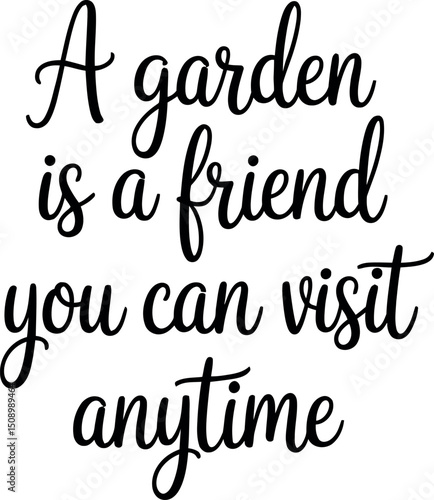gardening svg typography design