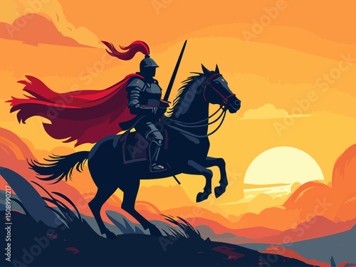  a invincle knight on the war battle, holding sword,ultra
