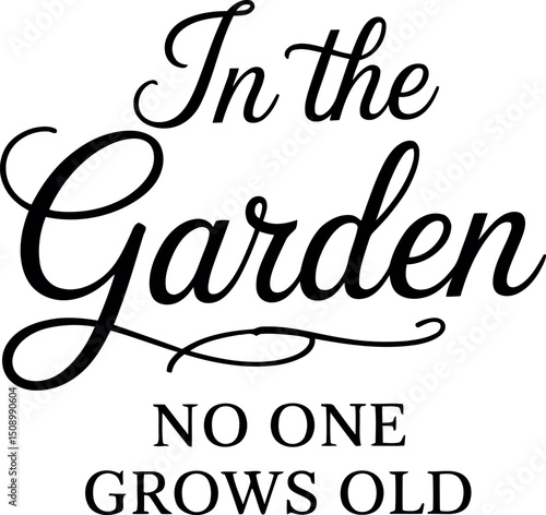 gardening svg typography design
