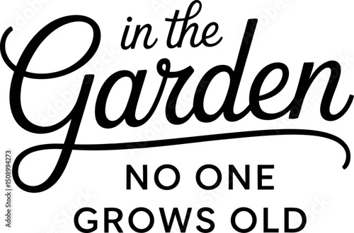 gardening svg typography design