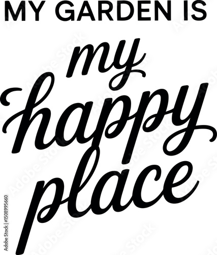 gardening svg typography design