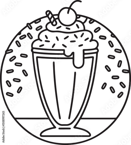 Cute Kawaii Desserts Coloring Pages – Adorable Sweet Treats, Fun & Easy Donut, Cake & Ice Cream Designs for Kids & Adults, Printable PDF
