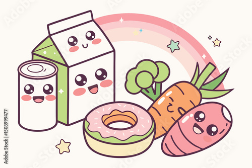 healthy food illustration