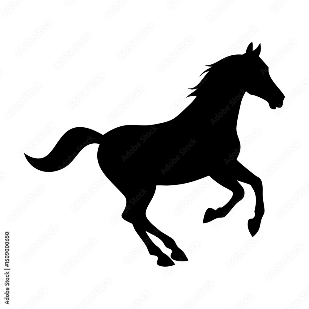silhouette of a horse silhouette of a horse