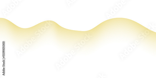 Abstract wave background with yellow line color element. Dynamic wave pattern. Modern flowing wavy lines. Suit for banner, poster, cover, brochure, flyer, website 
