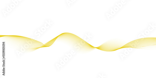 Abstract orange wavy on white background, Orange abstract line waves on white background. golden or yellow wave and curve lines background.