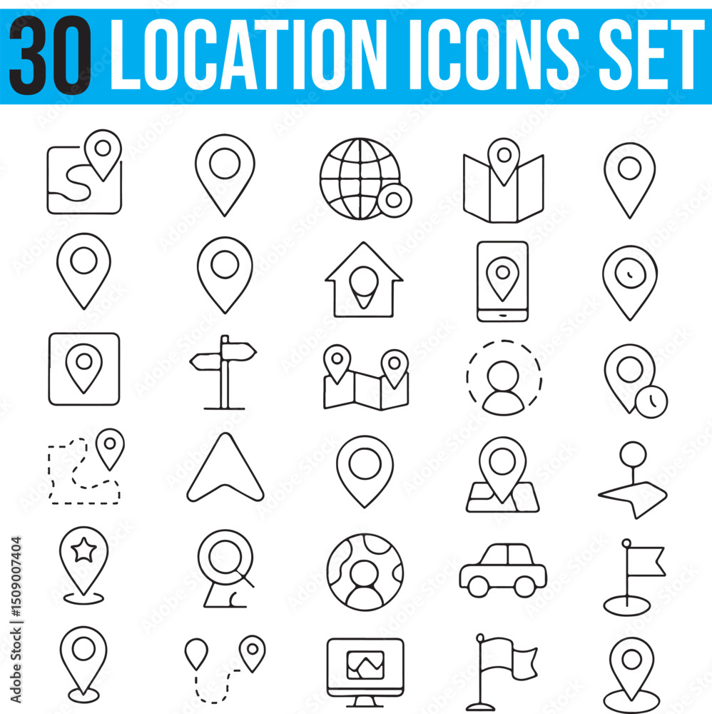 Map & Location Icons Set With Editable Stroke, Navigation line art vector Icons. Map Market, Geolocation, Position, Pointer, Solid Vector, Map & Location Icons Set With Editable Stroke, Navigation line art vector Icons. Map Market, Geolocation, Position, Pointer, Solid Vector,