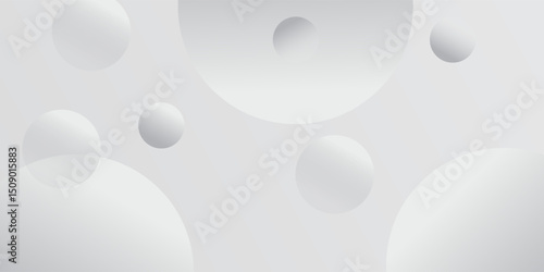 Minimal geometric background. Dynamic shapes composition. Vector illustration