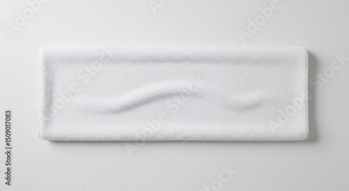 White rectangular embossed tray
