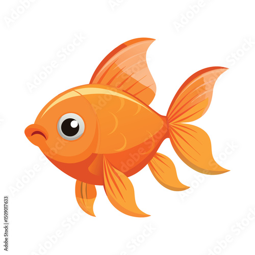Gold fish vector art