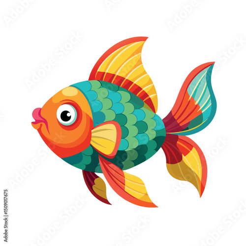 Gold fish vector art