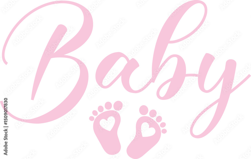 Baby typography design on plain white transparent isolated background for card, shirt, hoodie, sweatshirt, apparel, tag, mug, icon, poster or badge Baby typography design on plain white transparent isolated background for card, shirt, hoodie, sweatshirt, apparel, tag, mug, icon, poster or badge
