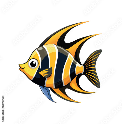 Gold fish vector art