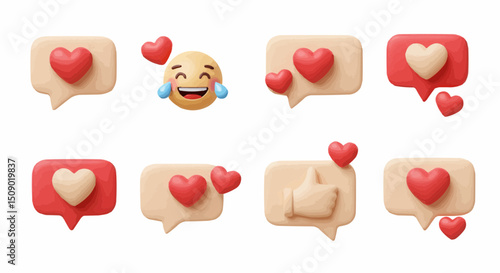 3d illustration for social network