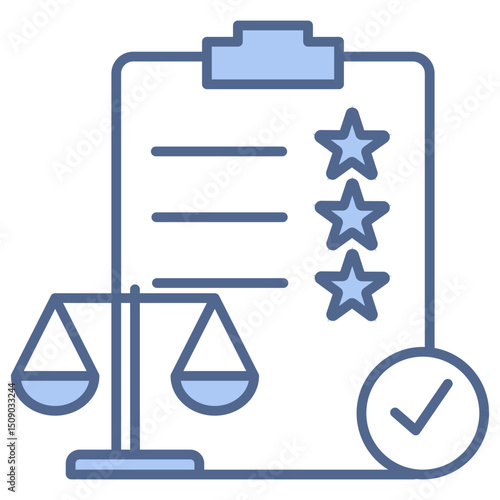 Regulatory Compliance Blue Icon
