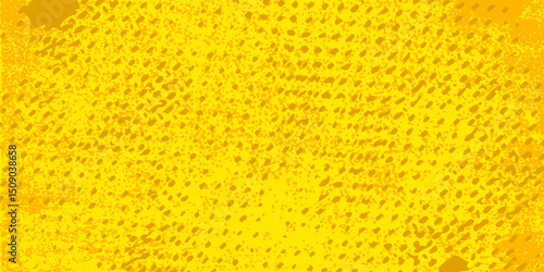 Wallpaper Mural Dots halftone yellow color pattern gradient grunge texture background. Dots pop art comics sport style vector illustration Torontodigital.ca