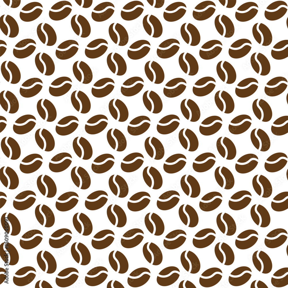 Obraz premium abstract new vector coffee bean pattern design.