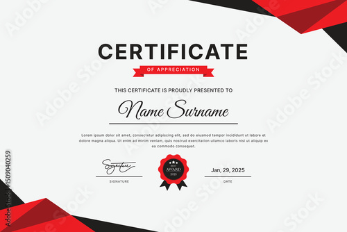 Certificate Template Design