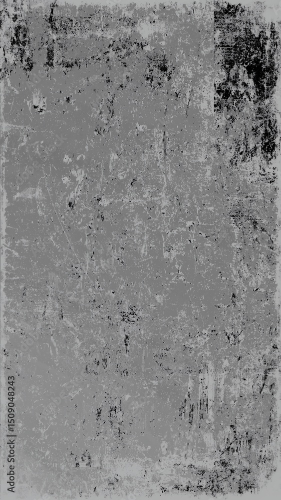 Obraz premium Black scratched grunge background, old film effect, space for text. Texture of scratches, chips, scuffs, dirt on old aged surface .