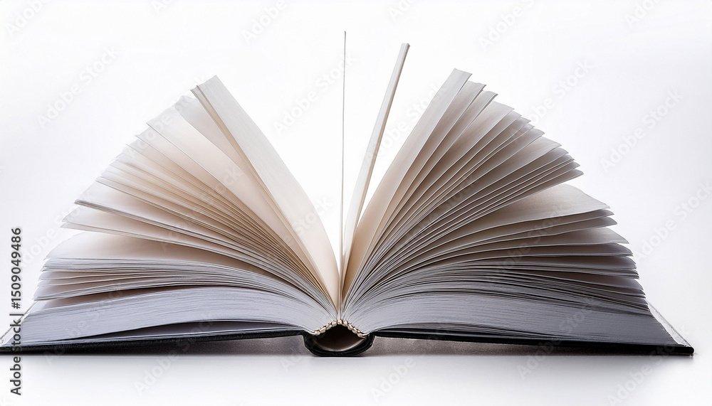 open blank sketchbook on white background open blank sketchbook on white background