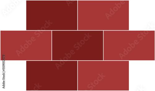 Brick Wall Illustration in Flat Style for Graphics