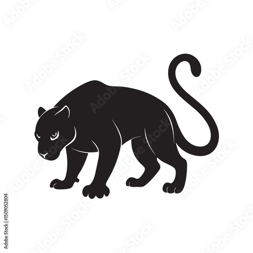 Panther Crouch Night Pose