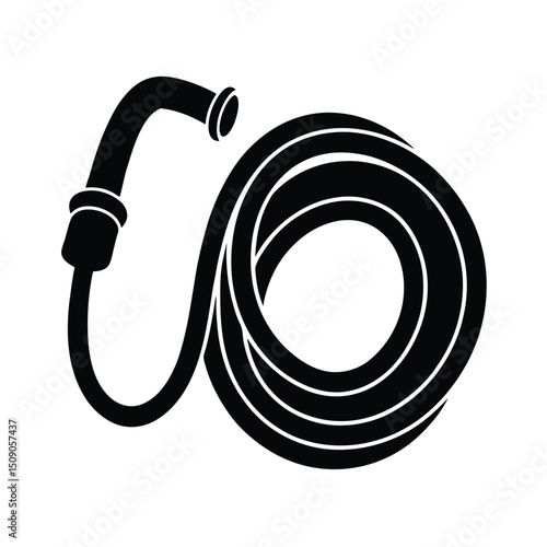 vector illustration of a hose