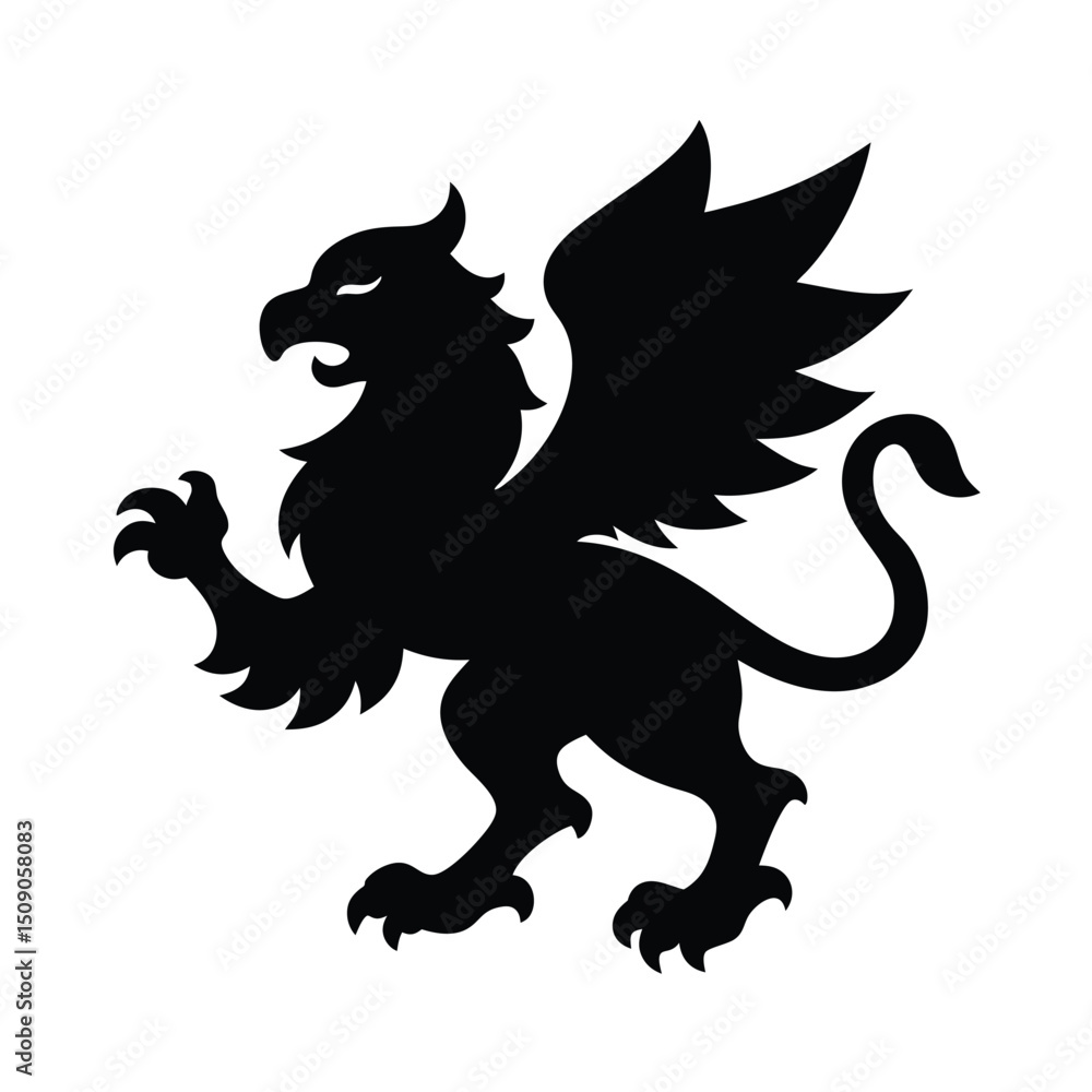 Fototapeta premium heraldic lion vector illustration