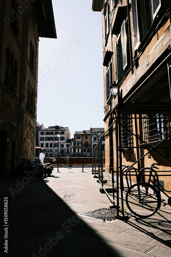 View of the Pisa city promenade in Italy