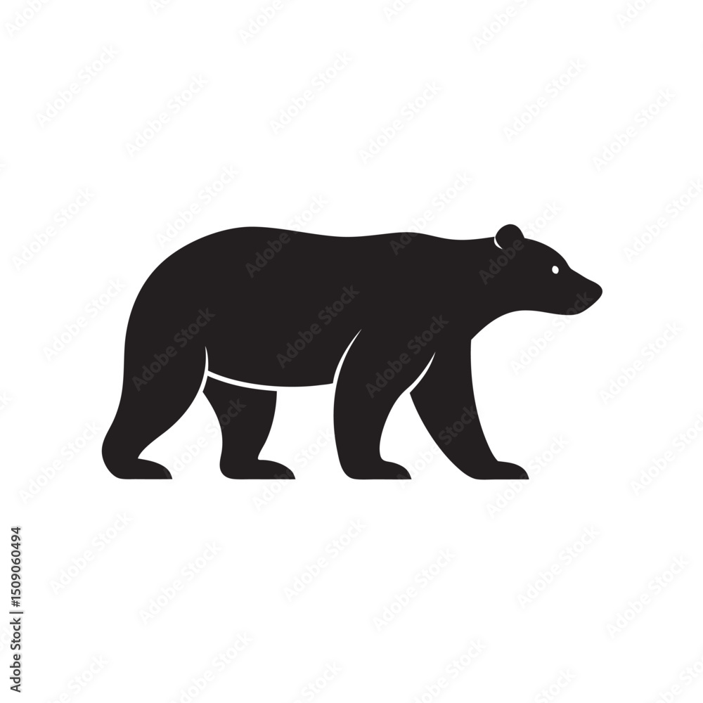 Fototapeta premium Polar Bear Walking Ice