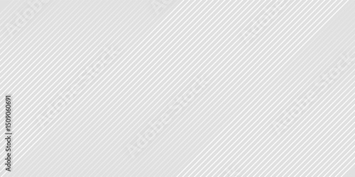 background design with diagonal line pattern in grey colour. Vector white horizontal template for business banner, formal invitation backdrop, luxury.