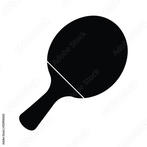 ping pong racket and ball