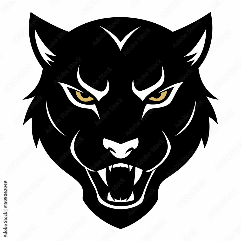 vector illustration of a panther head vector illustration of a panther head