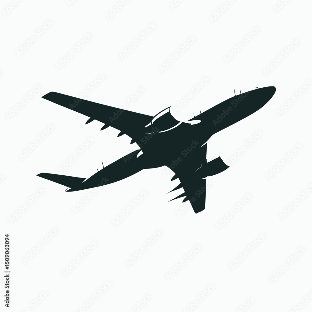 Airplane Silhouette Vector19 Airplane Silhouette Vector19