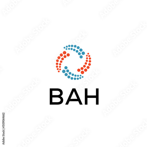 BAH Letter logo white background