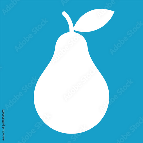 pear on white background