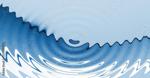 Abstract Blue Ripples Background Illustration