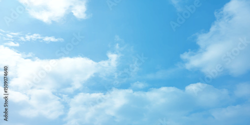 sunny sky blue light watercolor background. Aquarelle painting brush effect card paper textured canvas cloudy smoke space for text, entertaining card, template. aquamarine color graphics illustration