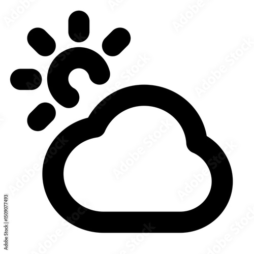 Cloud sun alt icon