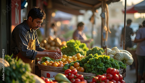Market Fresh: Local Produce at the Outdoor Bazaar