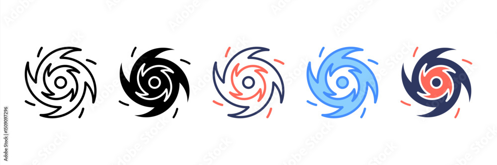 Obraz premium Hurricane Icon