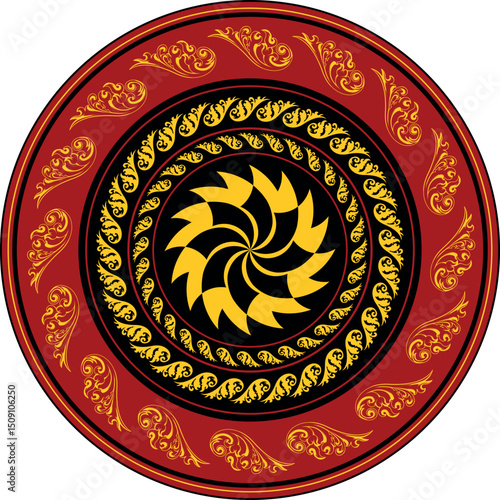 Sri Lanka Liyawel template design , Traditional illustration vector art editable	