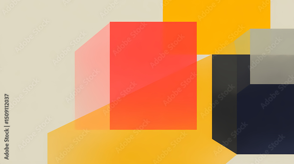 geometric interplay showcases a realistic 3d background of black and orange cubes in a side view, demonstrating depth and intricate spatial relationships. Spatial Interplay. Illustration geometric interplay showcases a realistic 3d background of black and orange cubes in a side view, demonstrating depth and intricate spatial relationships. Spatial Interplay. Illustration